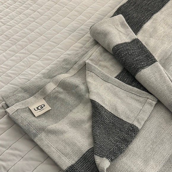 UGG Bedding Ugg King Size Blanket Nwot Blackgraybeige Poshmark